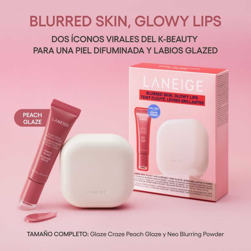 BLURRED SKIN, GLOWY LIPS (SET PARA CUIDADO DE LA PIEL)